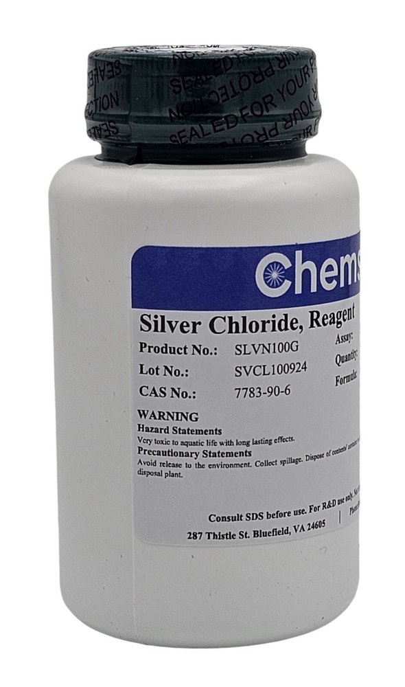 Silver Chloride, Reagent, 99.5+%, 100g