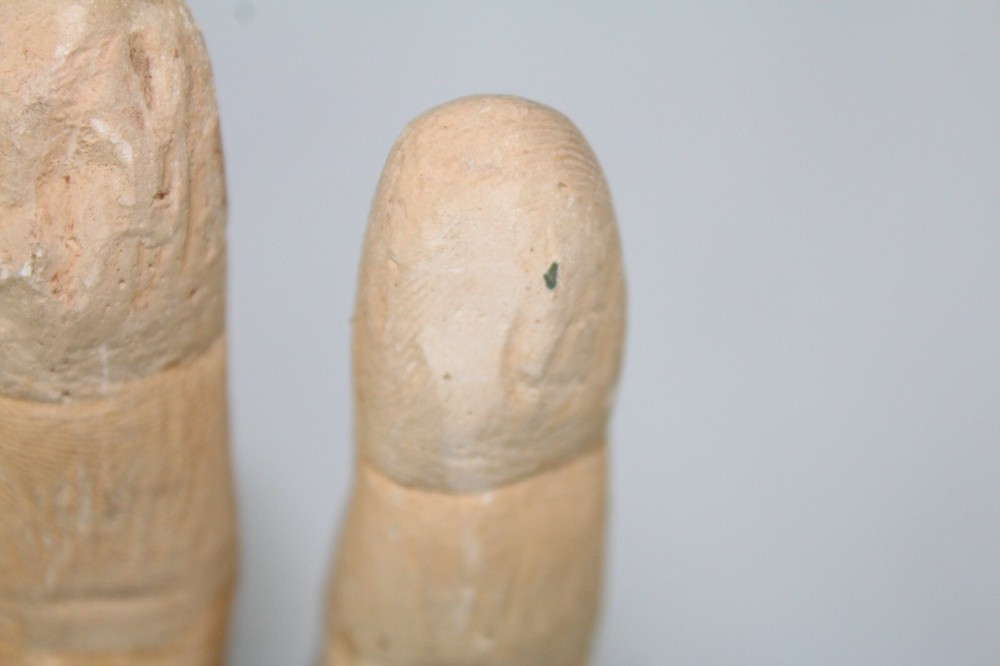 Plaster bookends Reading Hands