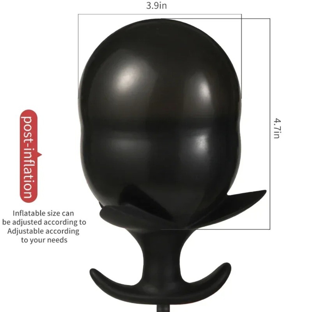Silicone Spreader Dilator Expander Plug-Inflatable Extreme Chastity for Couple