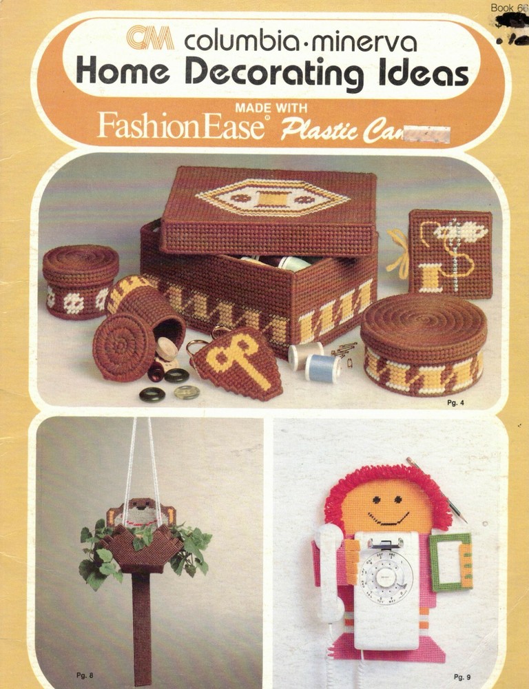 Home Decorating Ideas 5 Plastic Canvas Patterns Projects By Columbia Minerva
