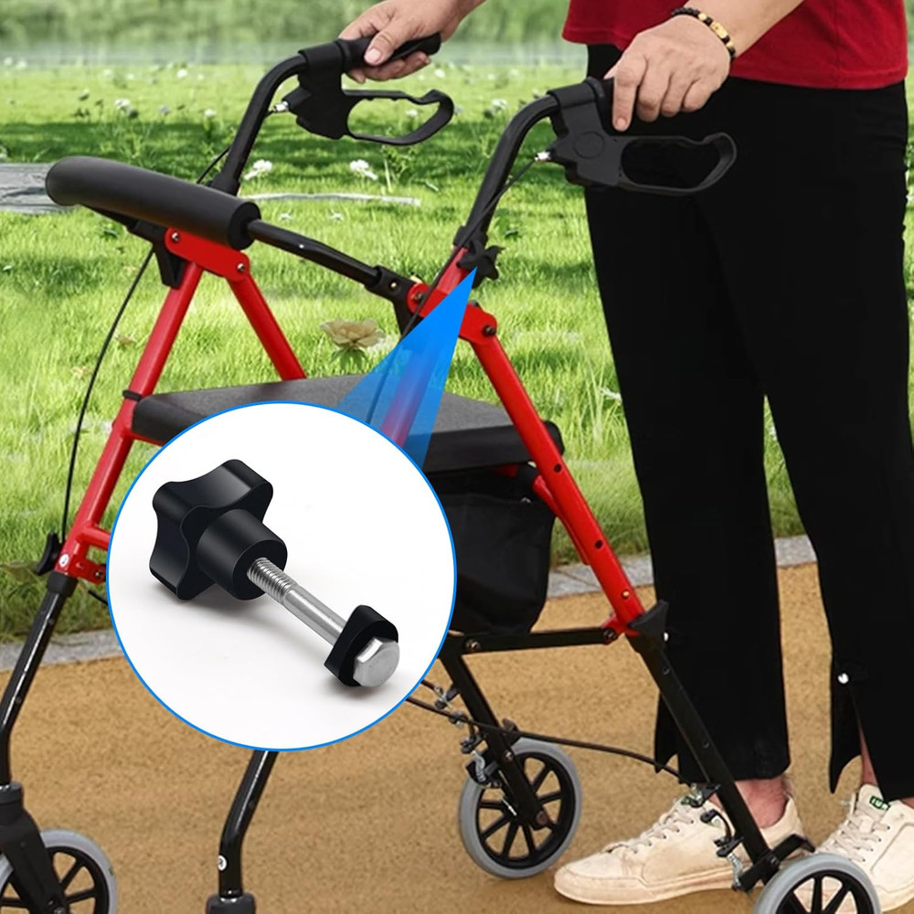 Rollator Walker Replacement Knob 2 PCS Replacement Arm Adjustment Knobs