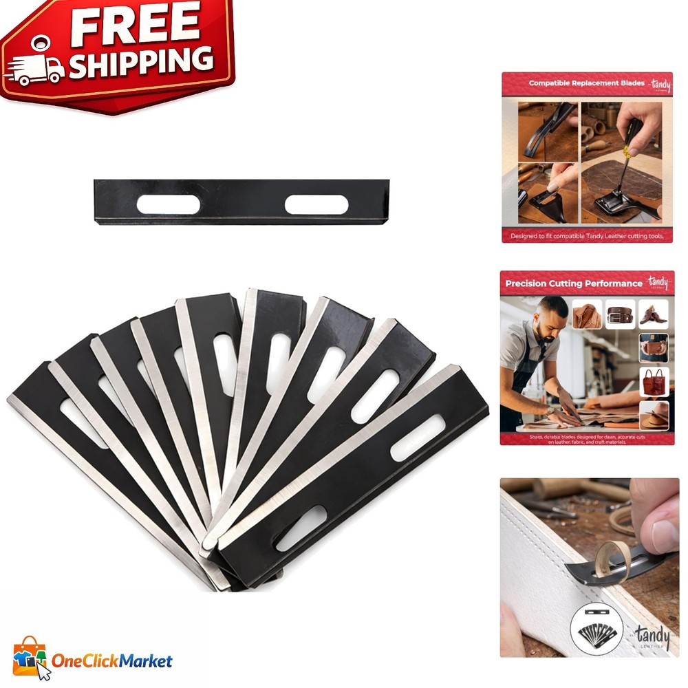 10-Pack Precision Blades - Essential Replacement for Leather Crafting Tools