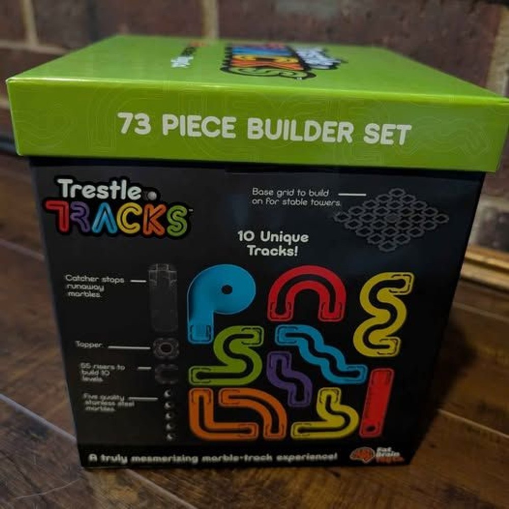 Trestle Tracks Builder Set 73 Piece Set STEM Engineering Toy EUC