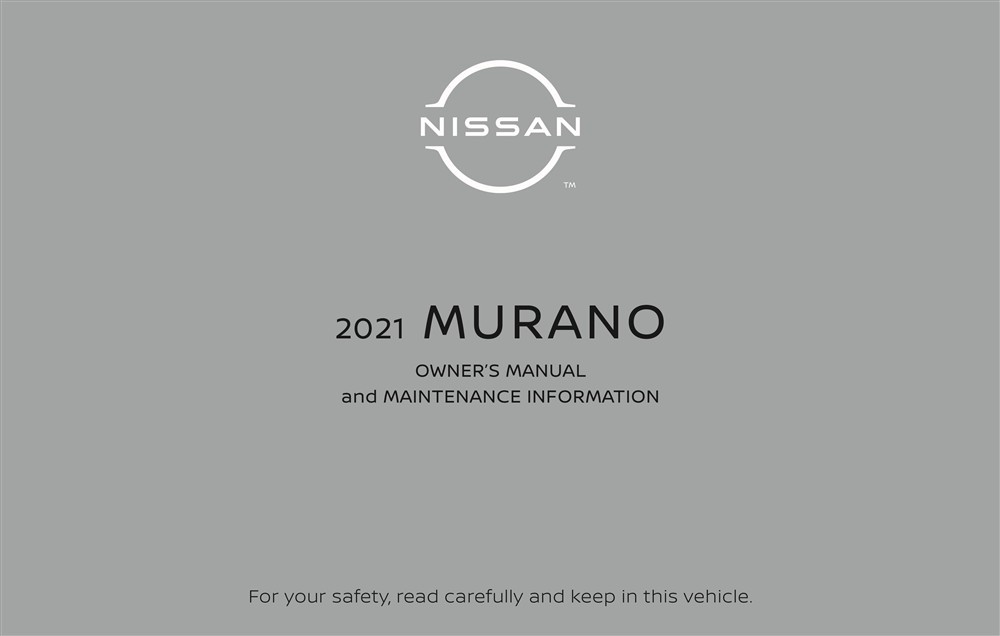 2021 Nissan Murano Owner's Manual