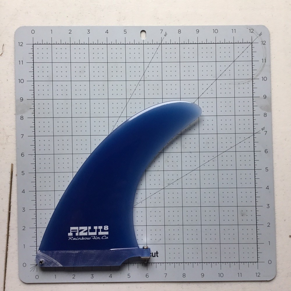 Rainbow surfboard fin azul 8” surf surfing