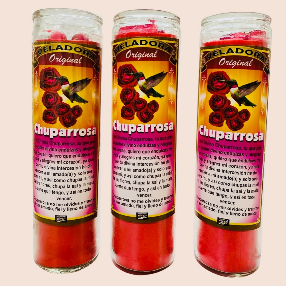 3x Set Chuparrosa Veladora Roja Preparada y Conjurada Chuparosa