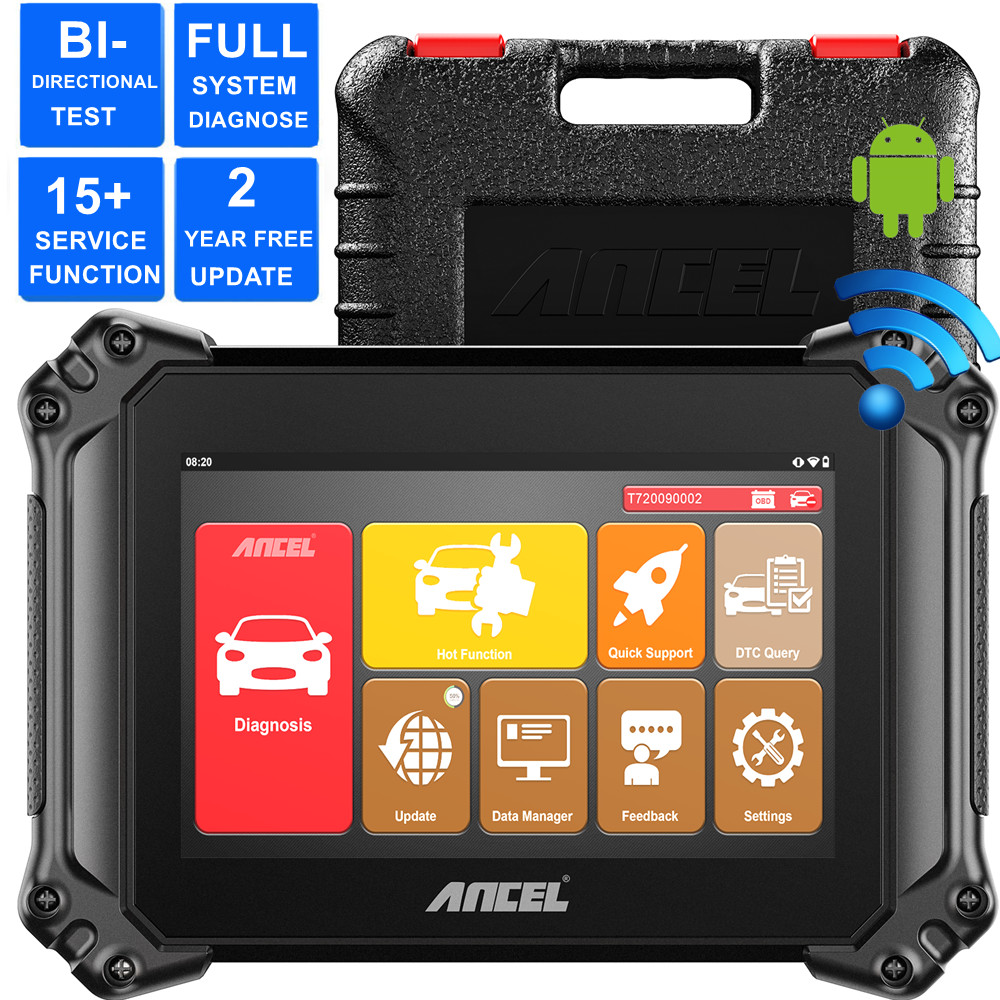 ANCEL V6 OBD2 Scanner Bi-directional Scan Tool All System Diagnostic Active Test