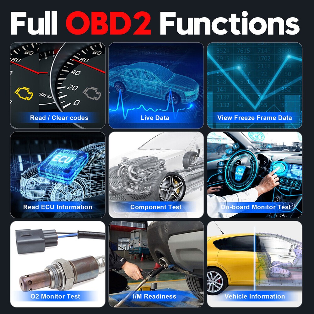 USED XTOOL X100PAD S OBD2 Car Diagnostic All Systems Diagnostic IMMO Coding Tool