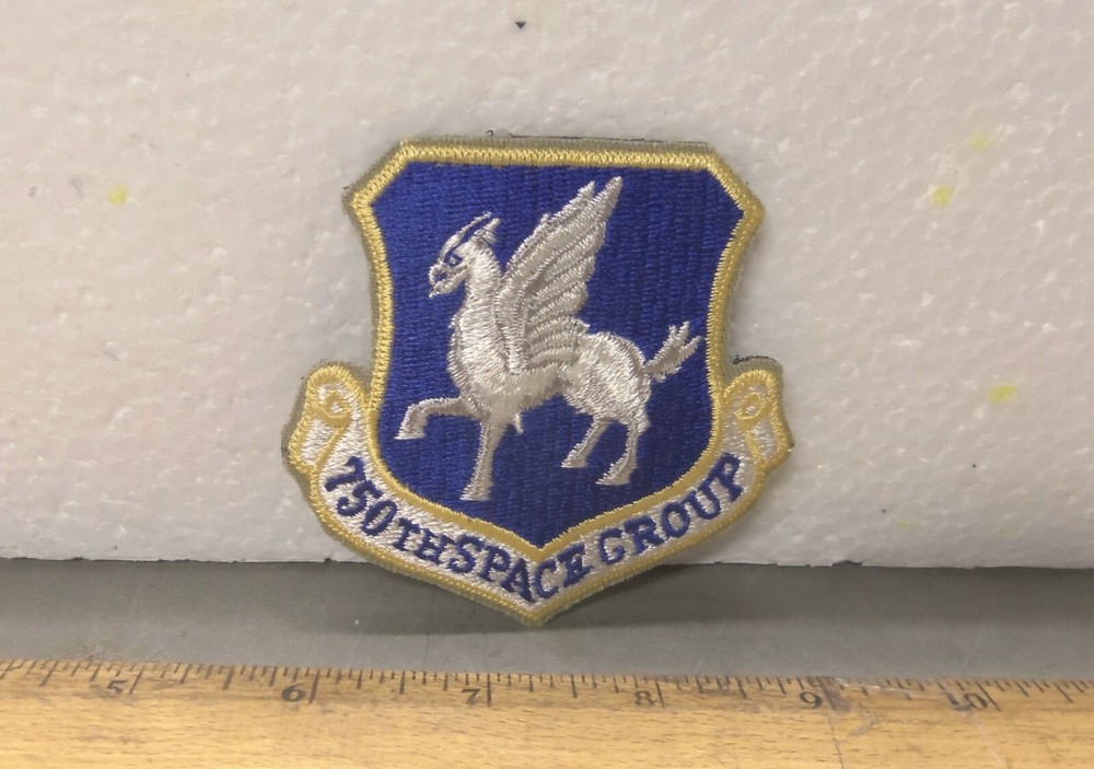 US Air Force - 750th Space Group Embroidered Patch with Hook Back