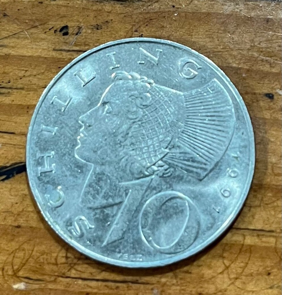 1991 Austria 10 Schilling coin