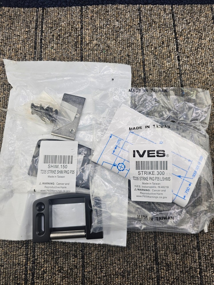 IVES: Roller Strike Assembly - Specialized Door Hardware Component - Black