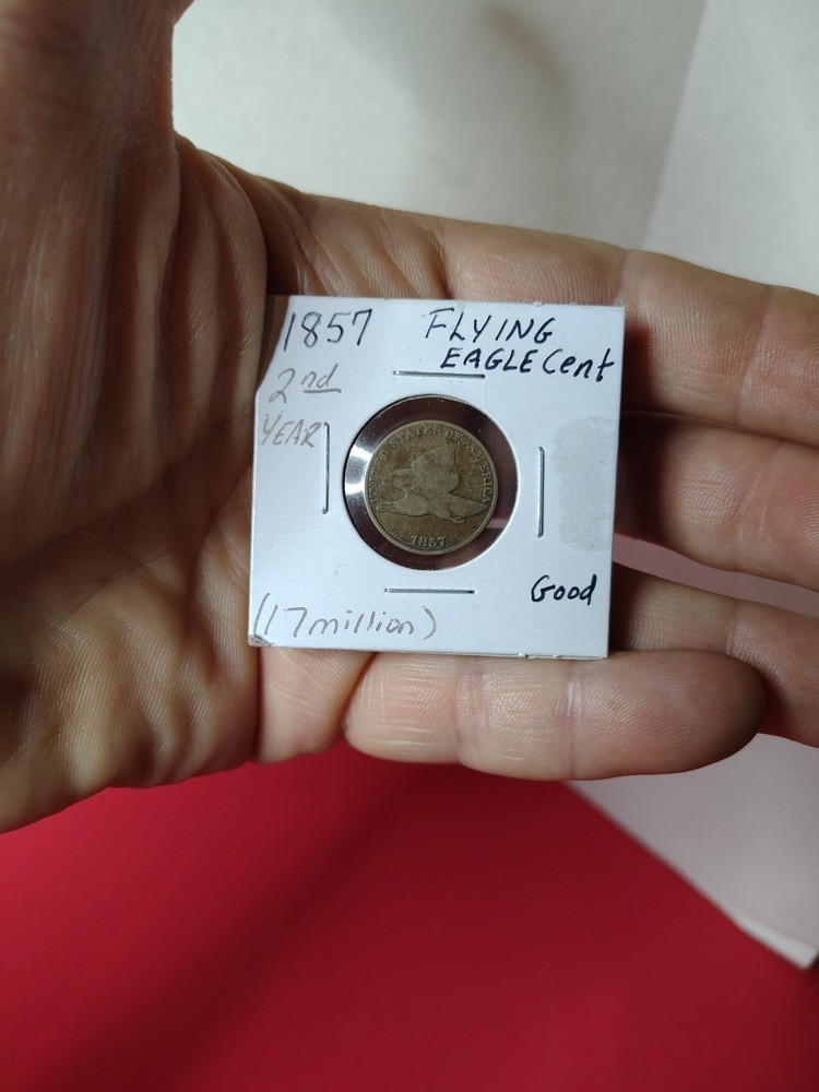 1857 1C Flying Eagle Cent Good