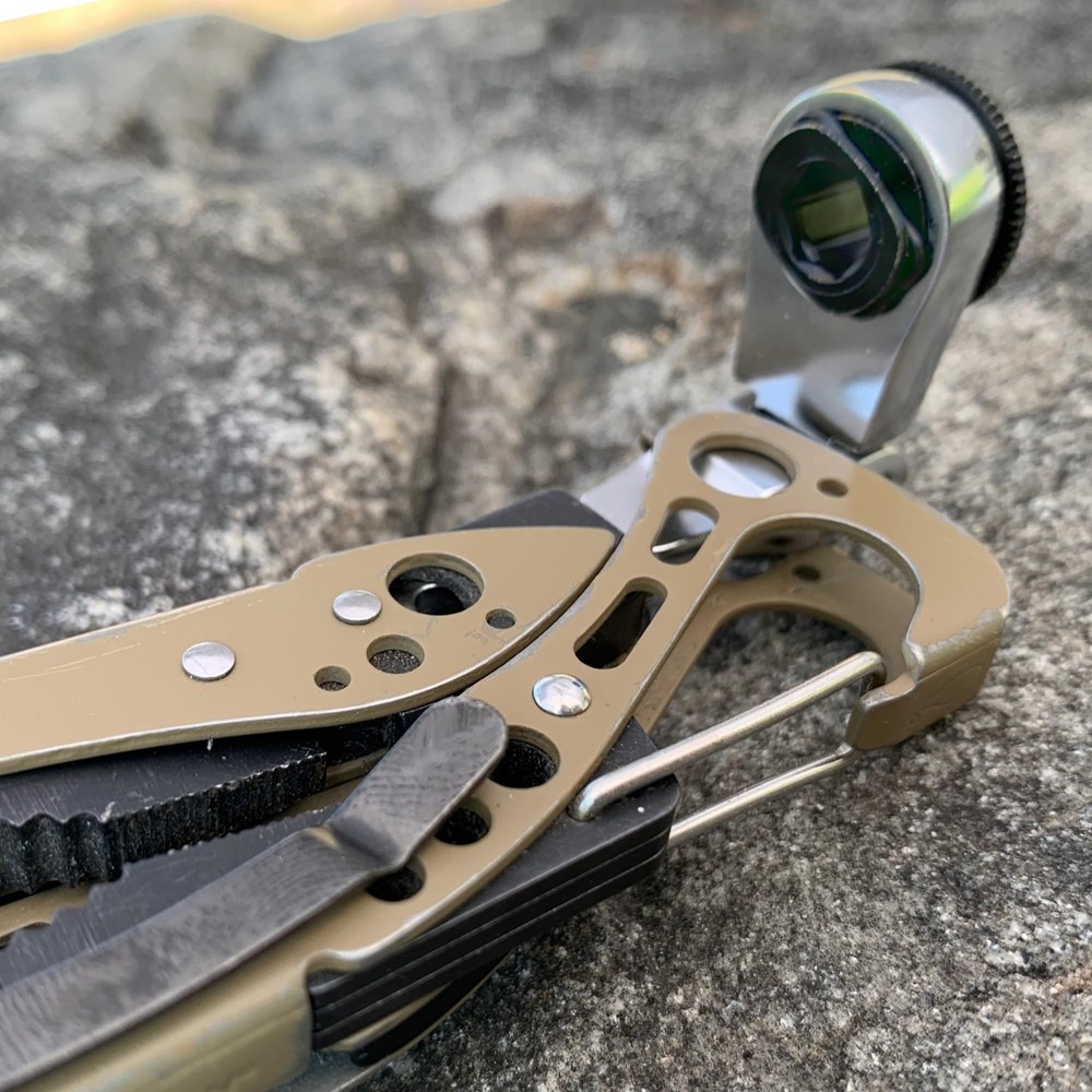 711L Flat End Flex Head EDC Ratchet Wrench - Screwdriver Accessory...