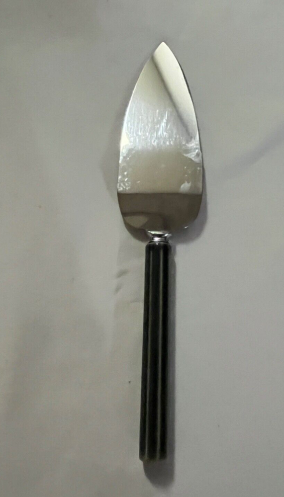 Sheffield Dessert Pie Server Stainless w Green Ceramic Handle England