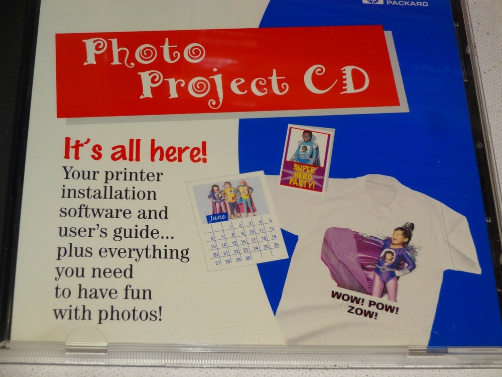 PC CD-Rom HP PHOTO PROJECT (1997 Hewlett-Packard)Win95