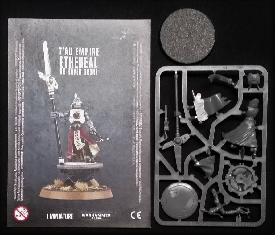 40K Tau Ethereal on Hover Drone Warhammer Empire