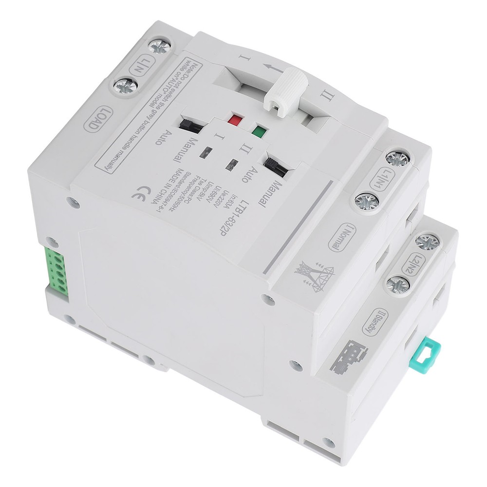 Double Power Automatic Transfer Switch 63A 2P ATS Power Transfer Switch♡