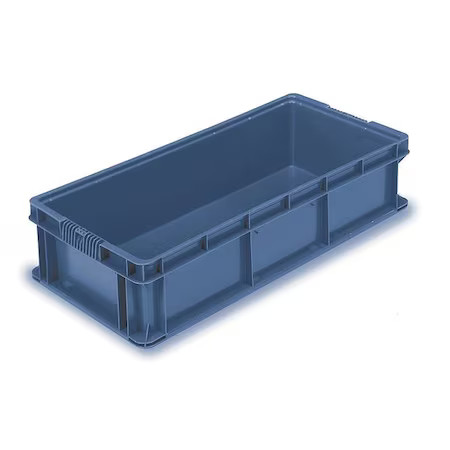 Orbis So3215-7 Blue Solid & Stackable Straight Wall Storage Container, 11.2