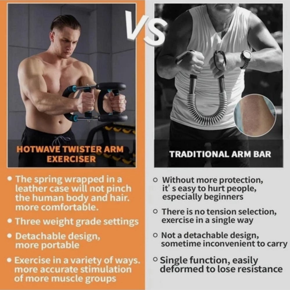 Adjustable Arm Exerciser Wrist Strength Trainer Home Chest Expander Exercise
