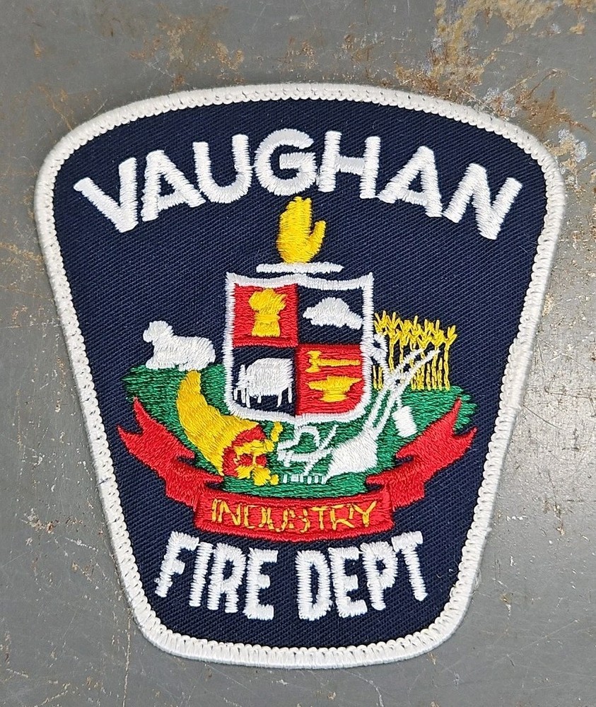 Vaughan Fire Fighter Ontario Canada Patch