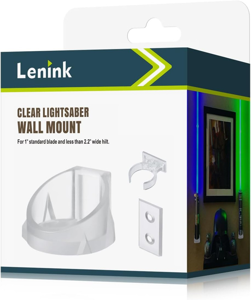 Clear Lightsaber Wall Mount, 1Pack Lightsaber Holder Rack Compatible with Gal...
