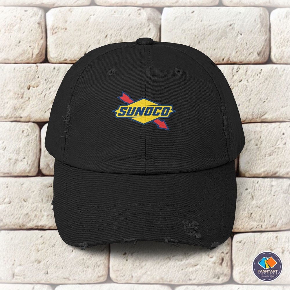 Sunoco Arrow Logo Unisex Distressed Cap