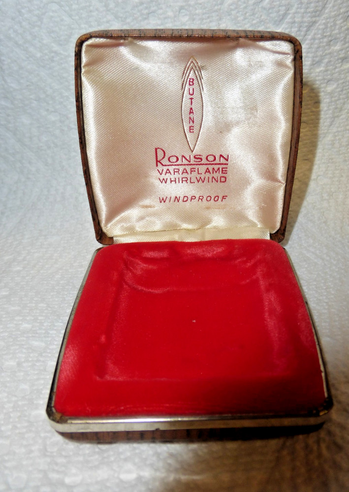 1960's,RONSON Varaflame Whirlwind Lighter Gift Box,Original Hard Case,Lighter