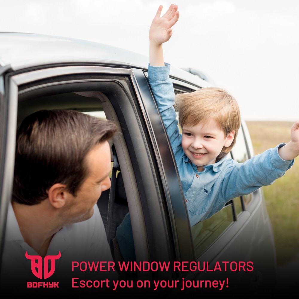 For 1992-2014 Ford E150 E250 E350 Van Front Left Power Window Regulator w/ Motor