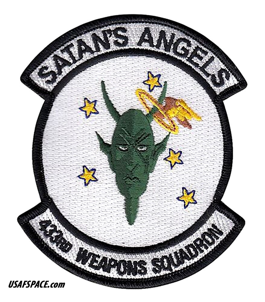 USAF 433rd WEAPONS SQ -433 WPS- SATAN'S ANGELS -Nellis AFB, NV- VEL PATCH