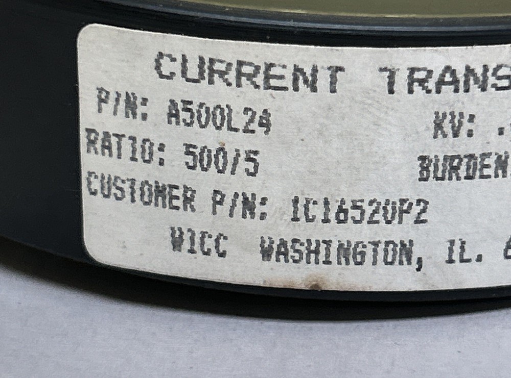 WICC,A500L24,CURRENT TRANSFORMER .6KV