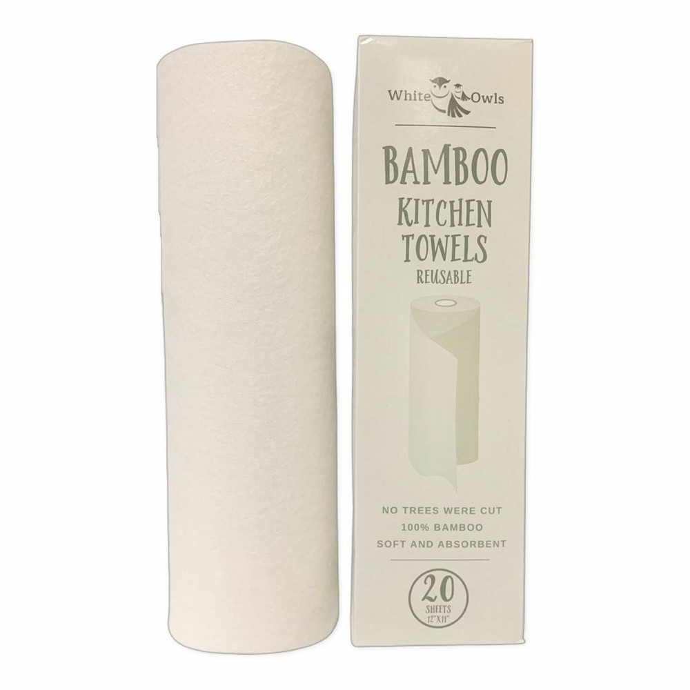 Soft, Strong, Durable, Absorbent Bamboo Kitchen Towel Rolls – Eco Friendly