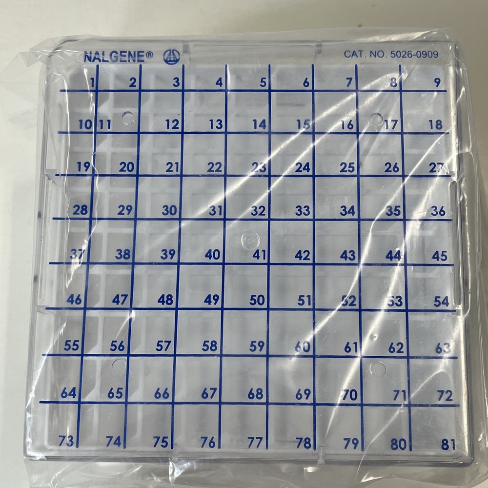 4pk CryoBox Nalgene 5026-0909 1.2/2.0 ml 9x9 Array PC - New