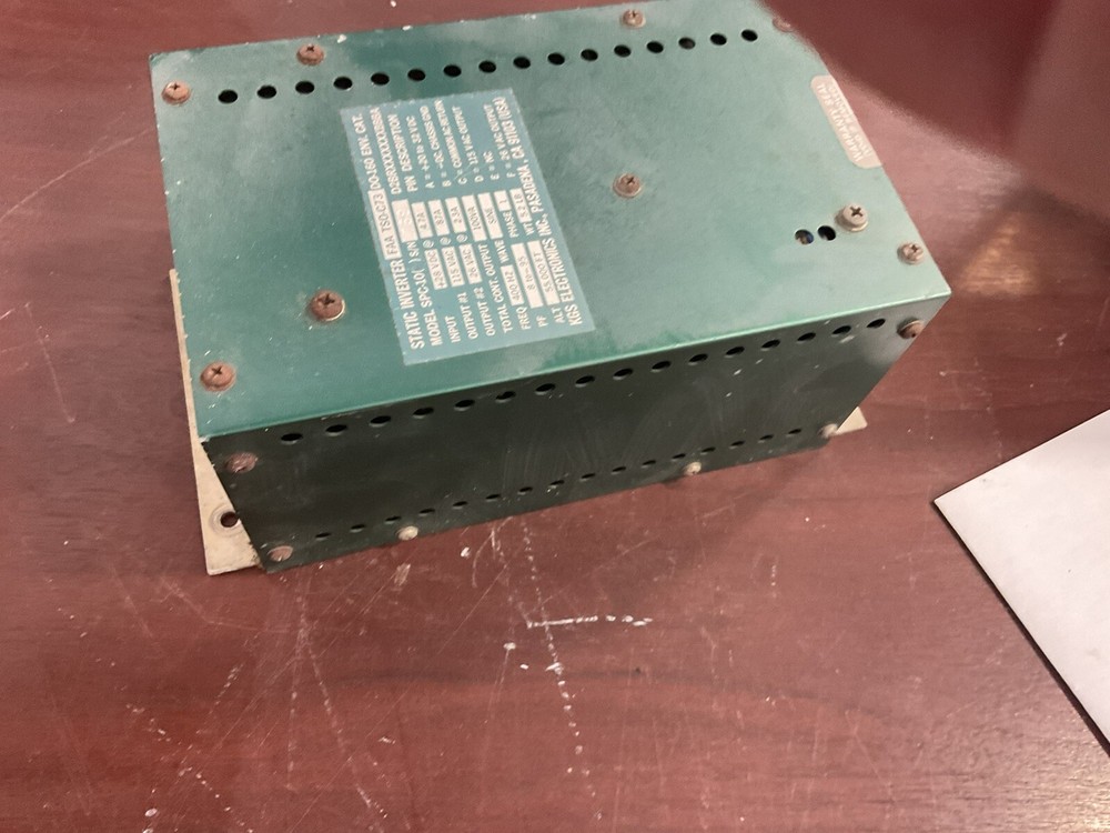 KGS Static Inverter FAA TSO C73