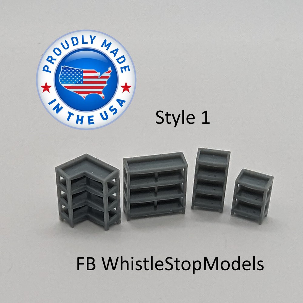 Z Scale Shop and Store Shelving