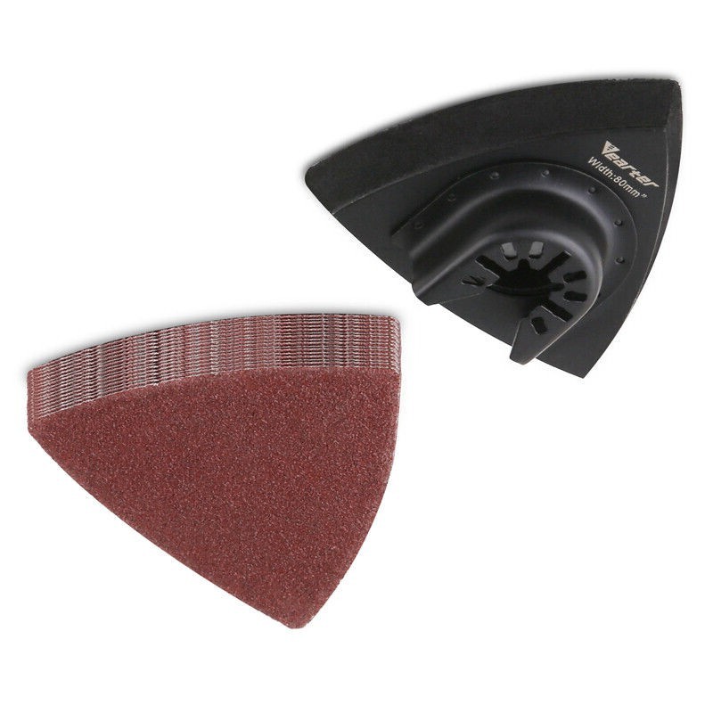 Oscillating Multi Power Tool 18 pcs Sanding Paper with Triangular Sanding Pad
