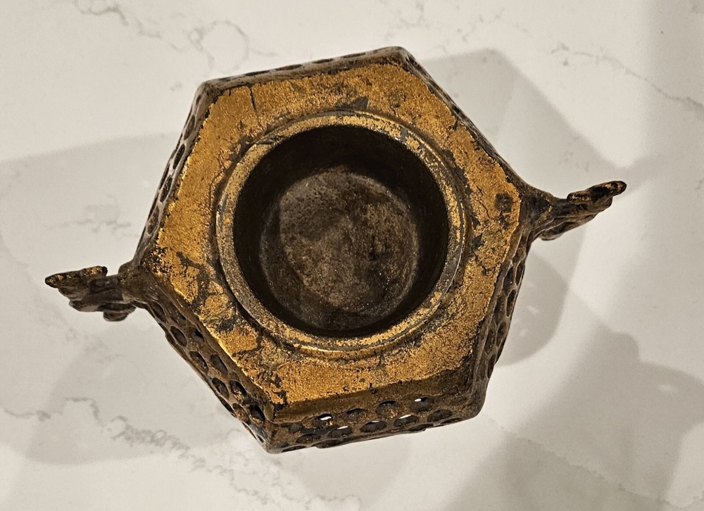 Antique Asian Cast Iron Incense Burner