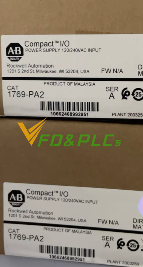 AB 1769-PA2 Ser A Compact Power Supply Input Module 1769PA2 New Factory Sealed