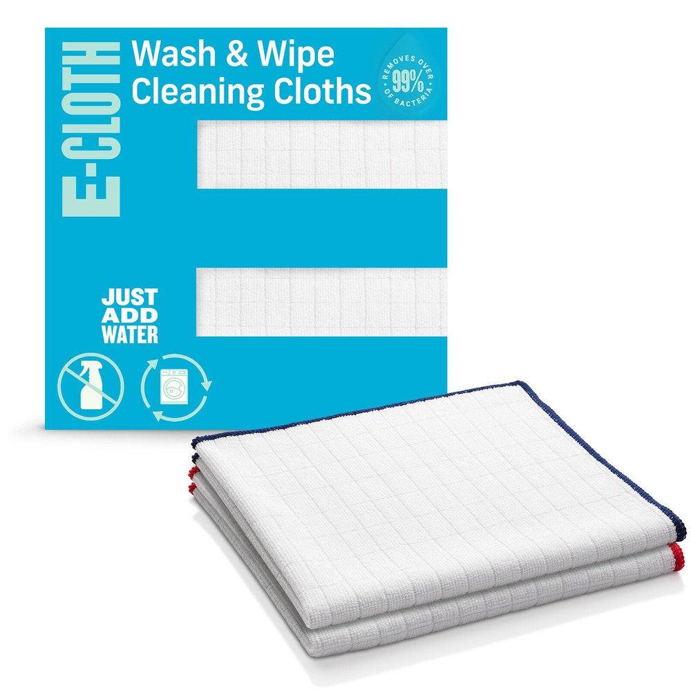 E-Cloth Wash and Wipe Dish Cloths 2Pk