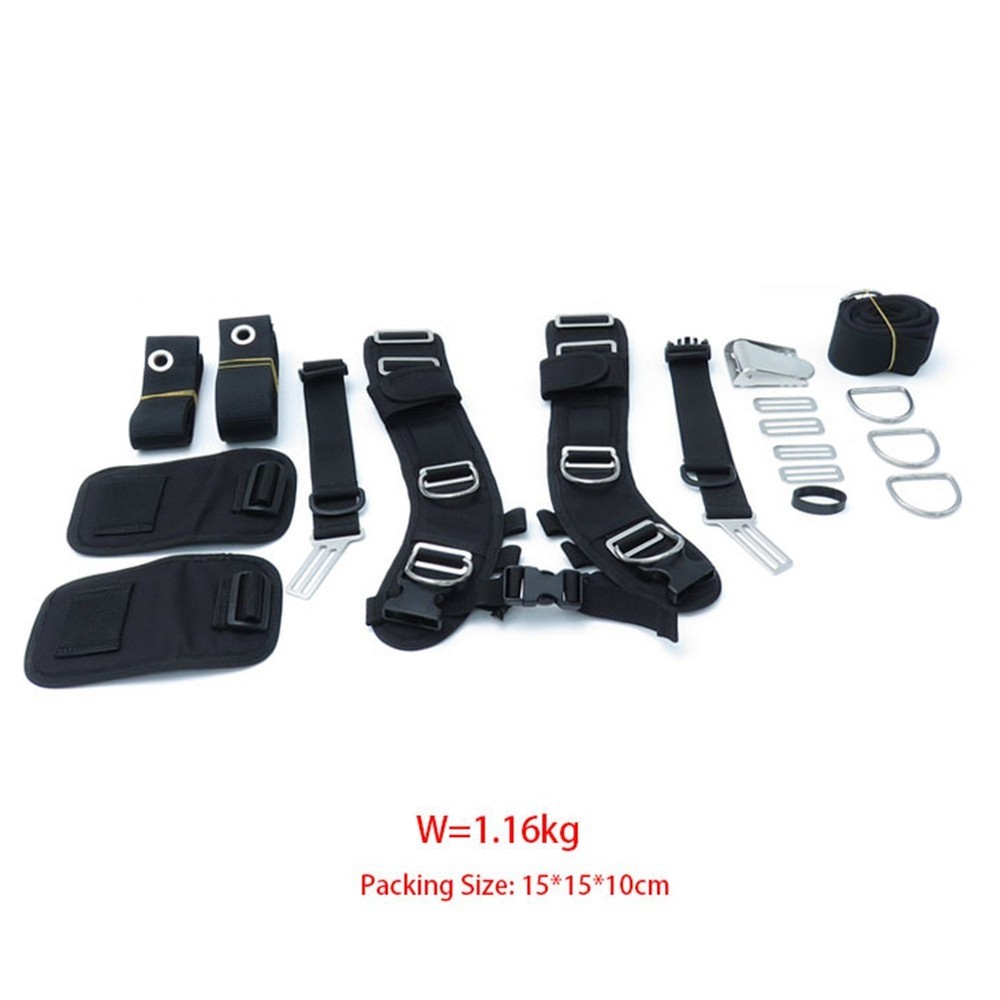 Adjustable Backplate Harness Set for Scuba Diving Secure and Comfortable