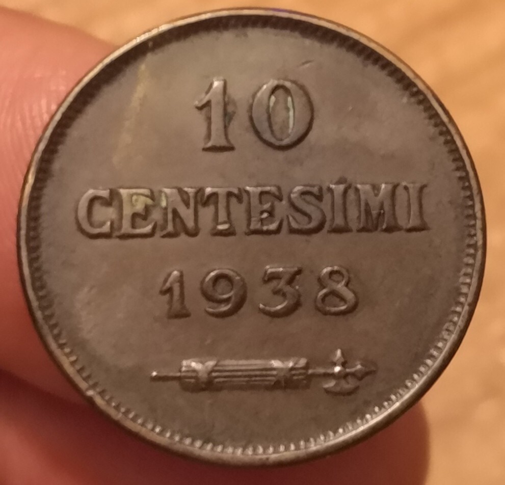10 Centesimi 1938, San Marino, Ref. 4690