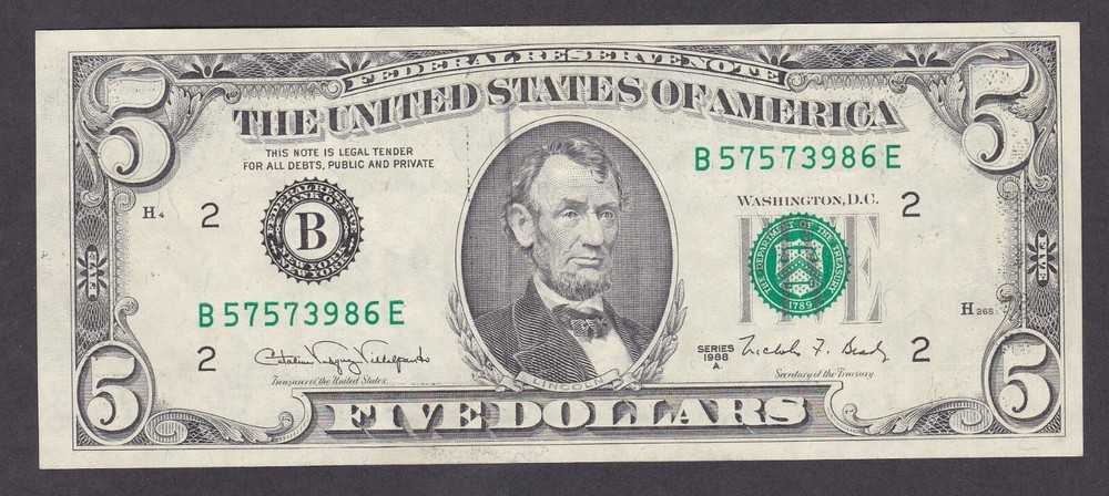 [AU] ERROR 1988A FRN 5 Dollars [008-3]