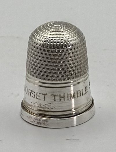 Dorset Thimble Society 1985 - 1995 Silver Thimble Hallmarked