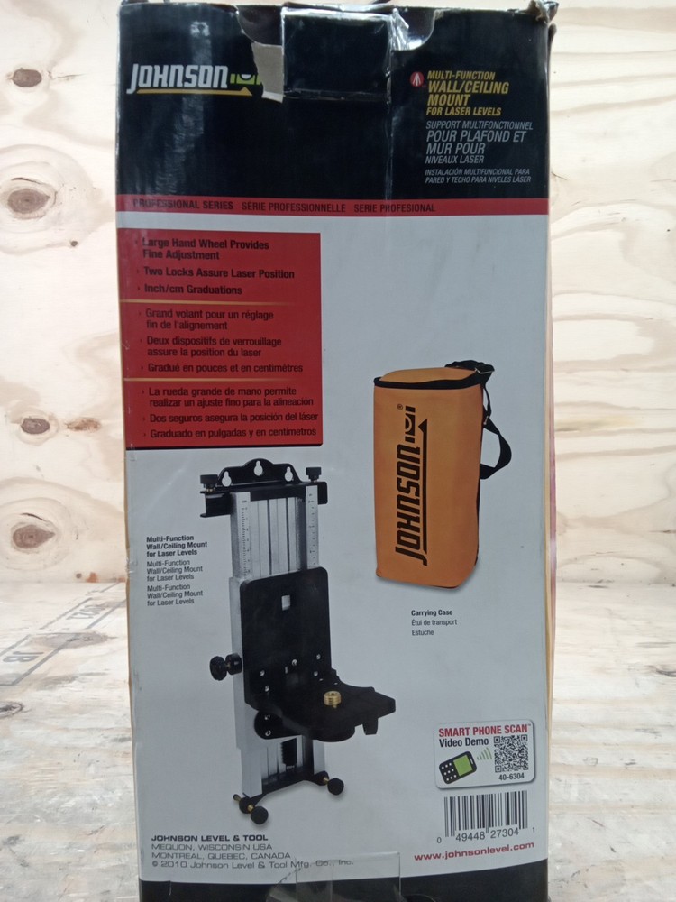 Johnson Level & Tool 40-6304 Multi-Function Mount for Rotary Lasers, 5/8" Screw