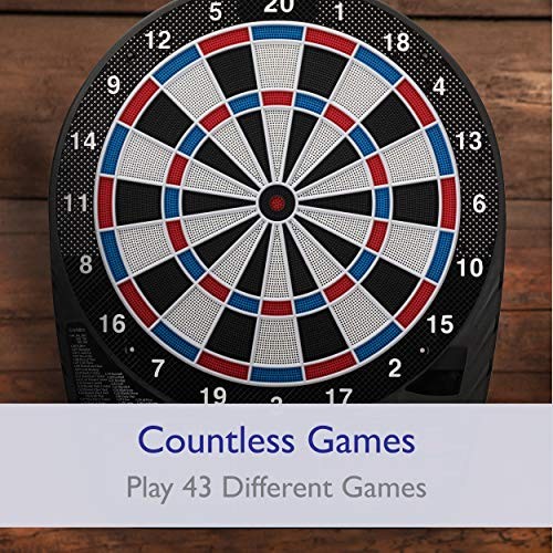 VIPER 787 ELECTRONIC DARTBOARD, ULTRA THIN SPIDER FREE Floating Segments - BLACK