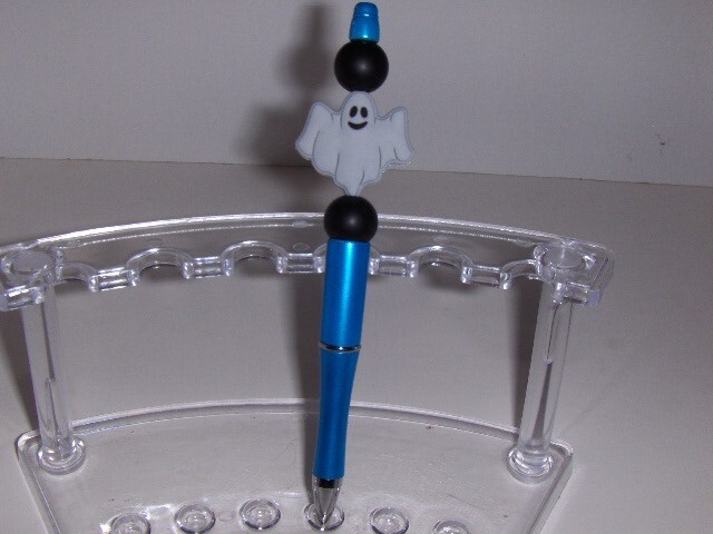 NEW - Blue Retractable pen - ghost