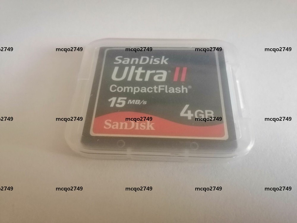 SanDisk ULTRA II 4GB CompactFlash 15MB/s CF memory card