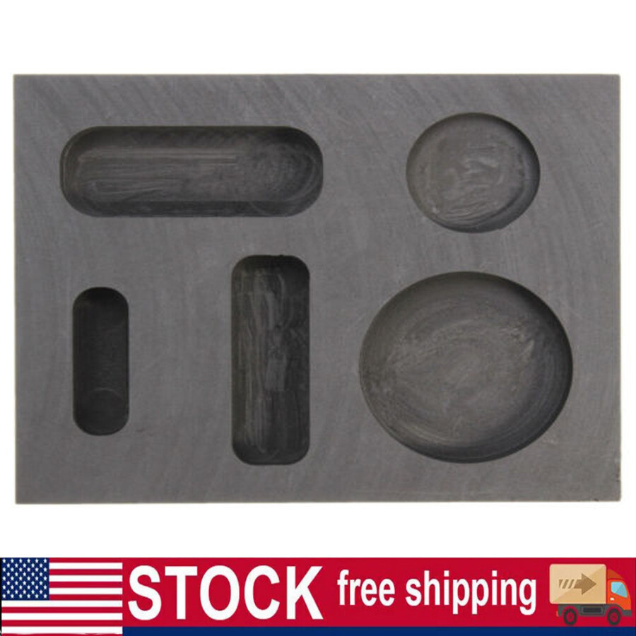 Gold Silver Graphite Ingot Mold Crucible For Melting Casting Refining
