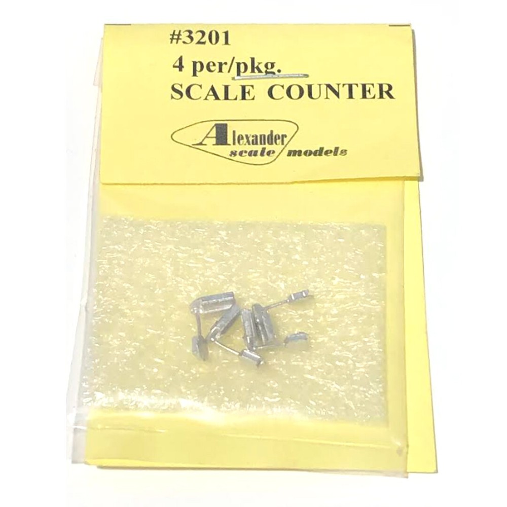 Alexander Scale Models 3201 Scale Counter 200# Capacity (4) HO Scale