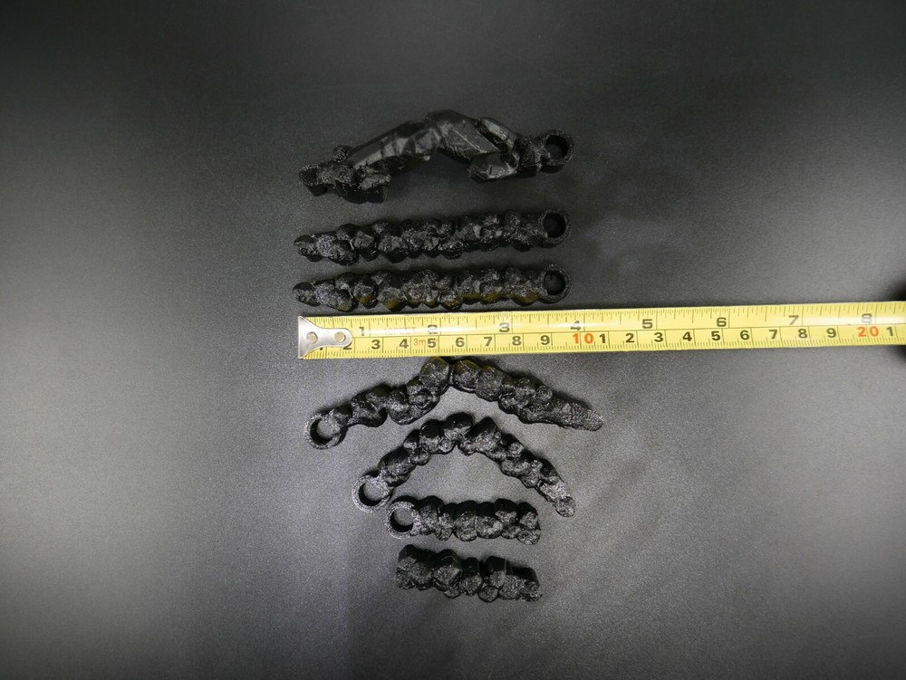 Tabletop Terrain 3d Printed Black Dungeon Cavern interlocking D&D, pathfinder
