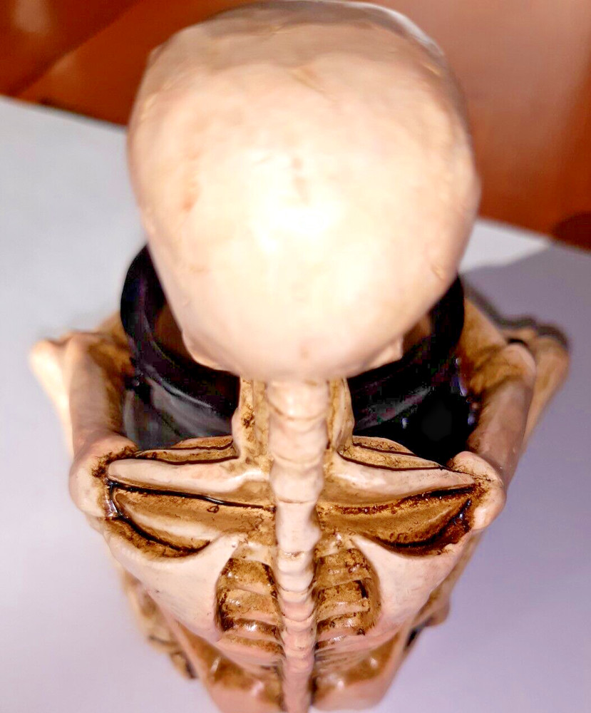 Creepy Skeleton Tabletop Candle Holder Cauldron